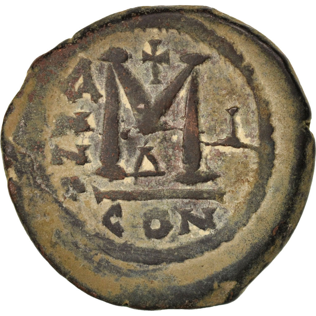 Monnaie, Maurice Tibère, Follis, Constantinople, TTB, Cuivre, Sear:518