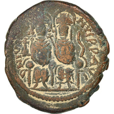 Münze, Justin II, Follis, Nicomedia, SS, Kupfer, Sear:369