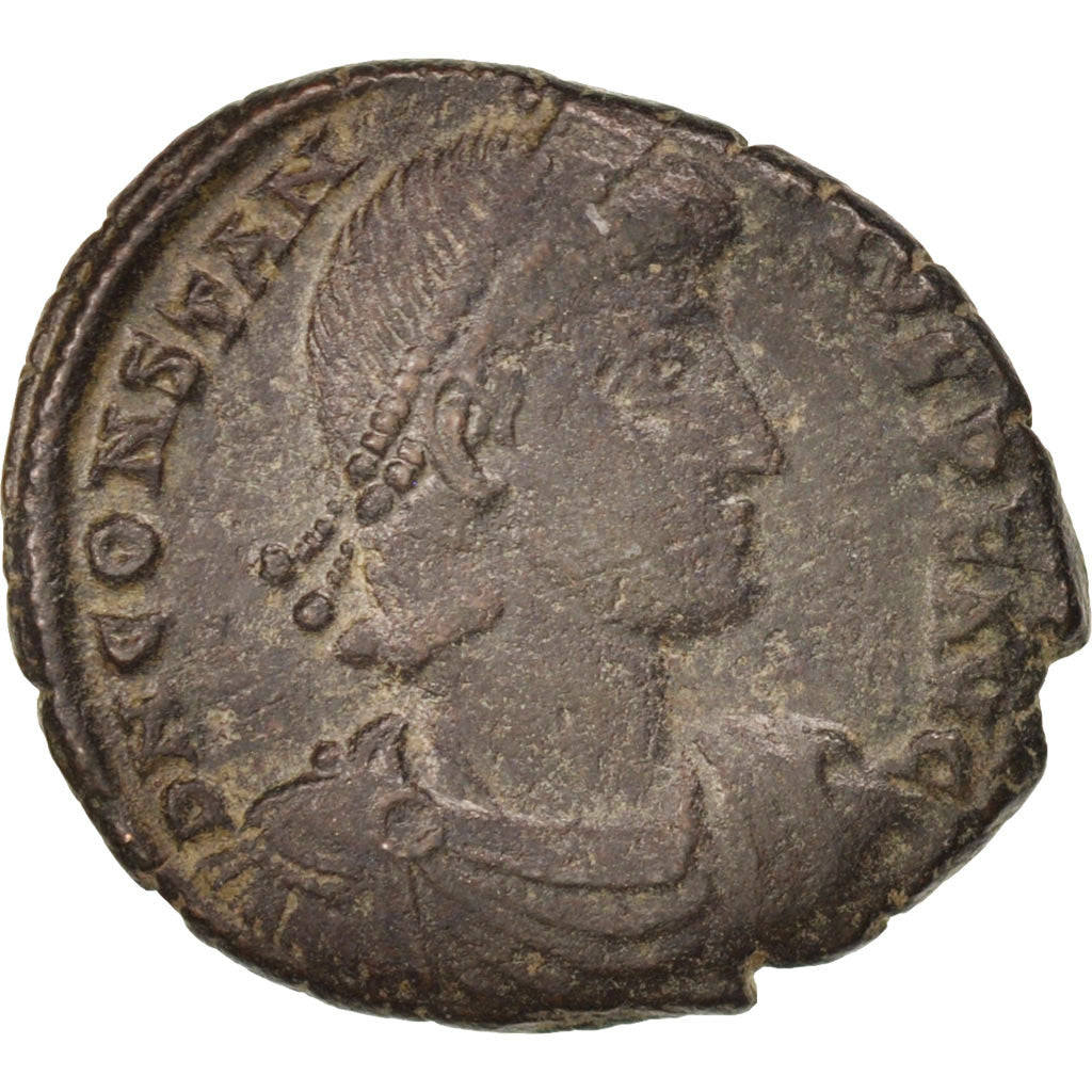 Coin, Constantius II, Nummus, 348-350, Nicomedia, VF(30-35), Copper, RIC:65