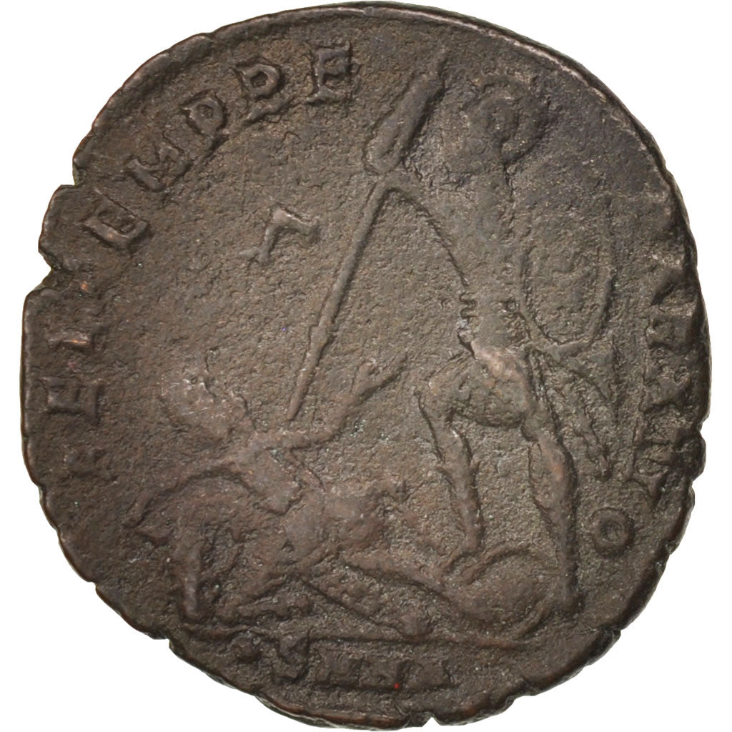 Coin, Constantius II, Nummus, 348-350, Nicomedia, VF(30-35), Copper, RIC:65