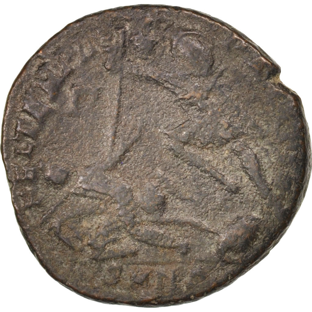 Münze, Constantius II, Nummus, 348-350, Nicomedia, S+, Kupfer, RIC:65