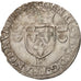 Moneda, Francia, Douzain aux croissants, 1552, La Rochelle, BC+, Vellón