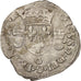 Monnaie, France, Douzain aux croissants, 1550, Poitiers, TTB, Billon