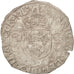 Moneda, Francia, Douzain aux croissants, 1550, Rennes, BC+, Vellón