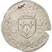 Munten, Frankrijk, Douzain aux croissants, 1551, Paris, ZF, Billon, Duplessy:997