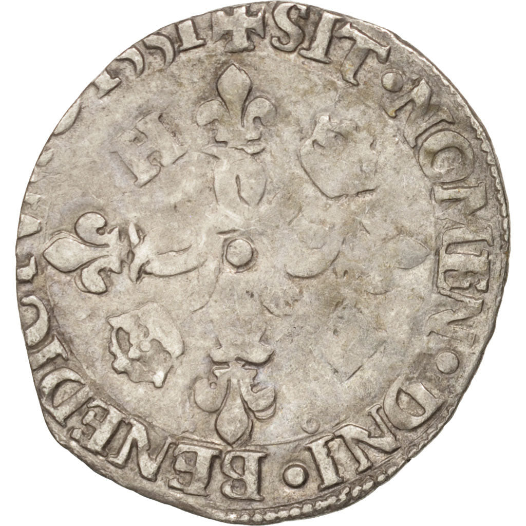 Coin, France, Douzain aux croissants, 1551, Rennes, VF(30-35), Billon