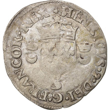 France, Douzain aux croissants, 1551, Rennes, TB+, Billon, Duplessy:997