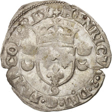 France, Douzain aux croissants, 1551, Rennes, TB+, Billon, Duplessy:997