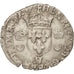 Coin, France, Douzain aux croissants, 1550, La Rochelle, VF(30-35), Billon