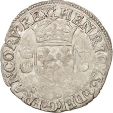 Coin, France, Douzain aux croissants, 1551, Rouen, VF(30-35), Billon