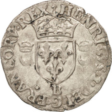 France, Douzain aux croissants, 1551, Rouen, EF(40-45), Billon, Duplessy:997