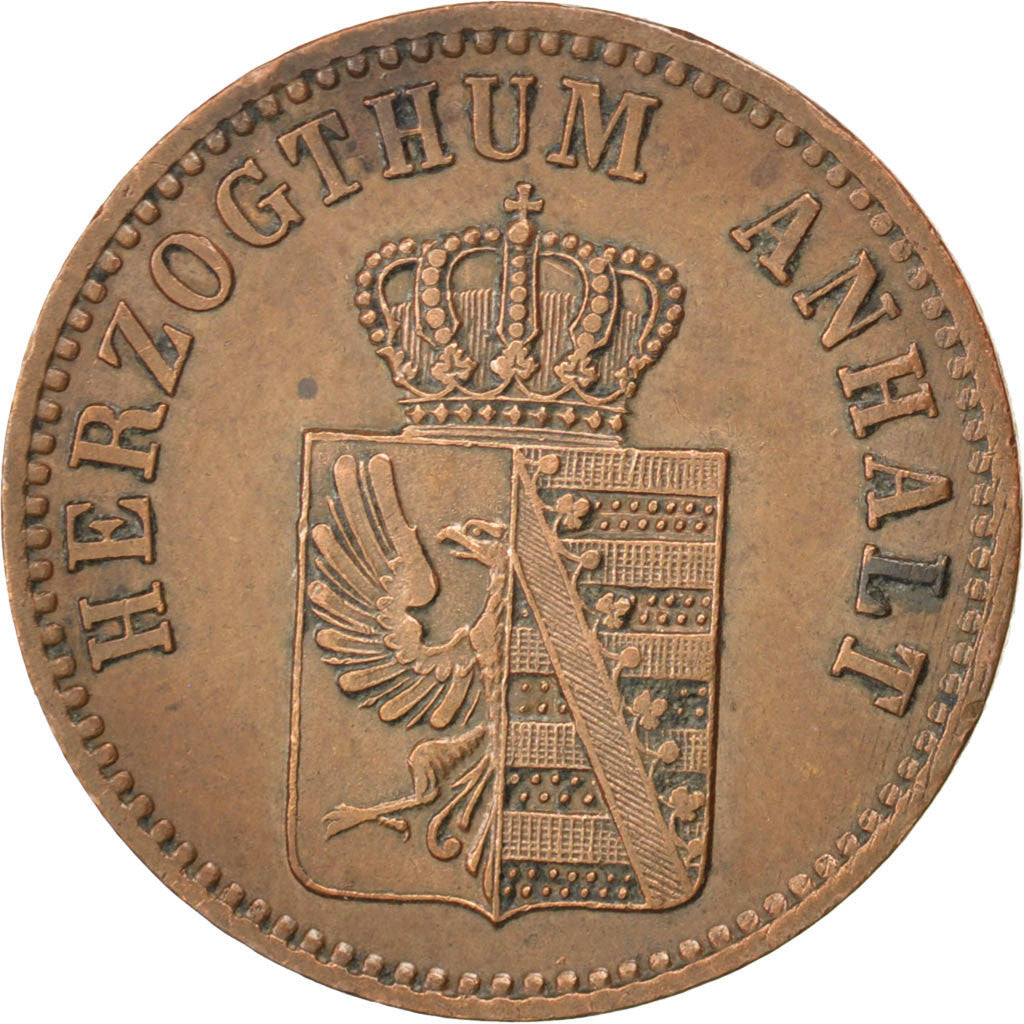 Moneta, Stati tedeschi, ANHALT-BERNBURG, Alexander Carl, 3 Pfennige, 1867