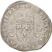 Münze, Frankreich, Douzain aux croissants, 1550, Lyons, S+, Billon