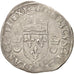 Moneda, Francia, Douzain aux croissants, 1550, Lyons, BC+, Vellón, Duplessy:997