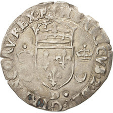 Monnaie, France, Douzain aux croissants, 1550, Lyon, TB+, Billon, Duplessy:997