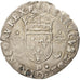 Moneta, Francja, Douzain aux croissants, 1550, Lyon - Lugdunum, VF(30-35)