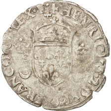Moneta, Francia, Douzain aux croissants, 1552, Lyons, MB, Biglione, Duplessy:997