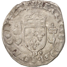 Coin, France, Douzain aux croissants, 1551, Lyons, VF(30-35), Billon