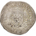 Moneda, Francia, Douzain aux croissants, 1549, Poitiers, MBC, Vellón