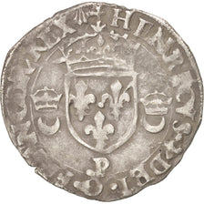 Coin, France, Douzain aux croissants, 1552, Dijon, VF(30-35), Billon