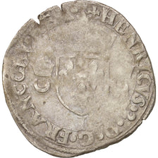 Monnaie, France, Douzain aux croissants, 1550, Limoges, TB, Billon, Duplessy:997