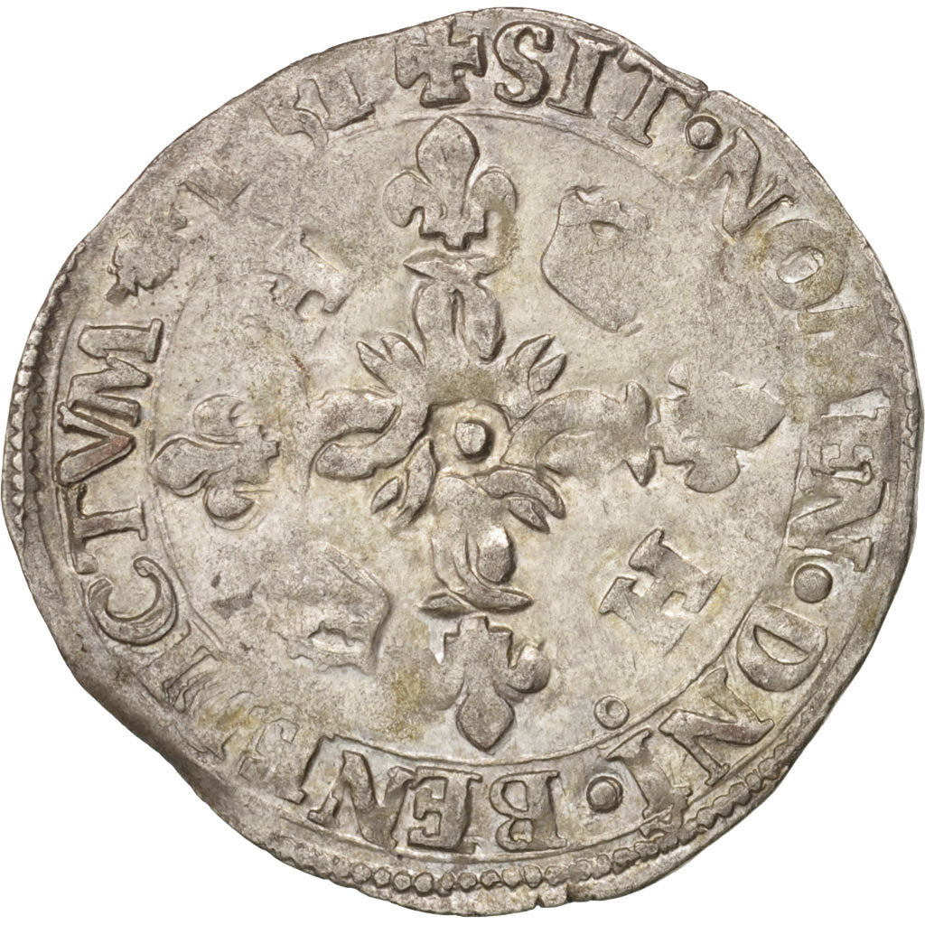 Munten, Frankrijk, Douzain aux croissants, 1551, Rennes, FR+, Billon