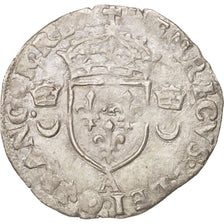 Moneda, Francia, Douzain aux croissants, 1558, Paris, BC+, Vellón, Duplessy:997
