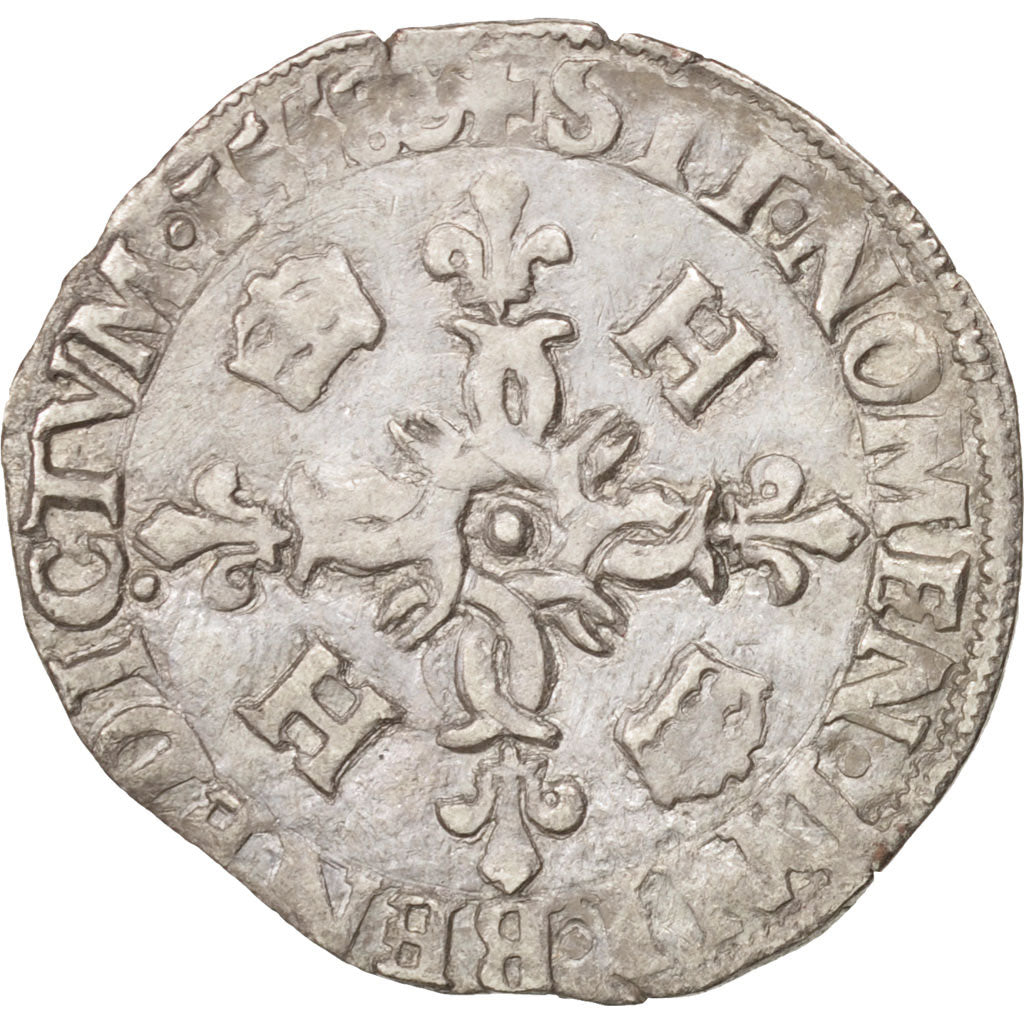 Coin, France, Douzain aux croissants, 1558, Paris, VF(30-35), Billon