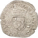 Coin, France, Douzain aux croissants, 1551, Romans, VF(30-35), Billon