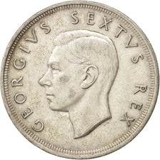 South Africa, George VI, 5 Shillings, 1952, AU(50-53), Silver
