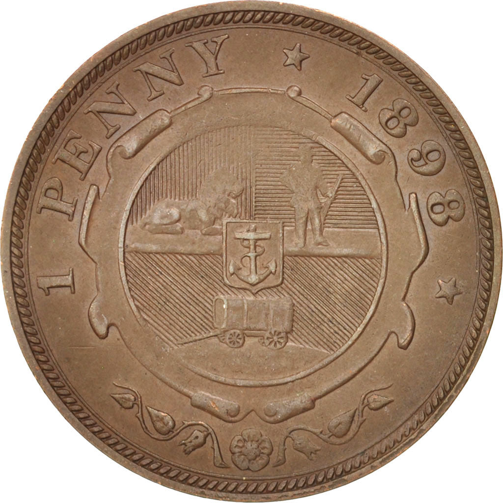 Coin, South Africa, Penny, 1898, AU(55-58), Bronze, KM:2