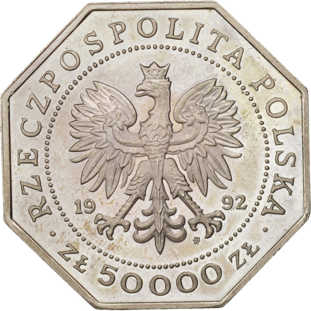 Poland, 50000 Zlotych, 1980, Warsaw, MS(63), Copper-nickel, KM:229