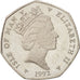 Isle of Man, Elizabeth II, 50 Pence, 1992, MS(60-62), Copper