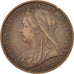 Great Britain, Victoria, Penny, 1901, AU(50-53), Bronze, KM:790