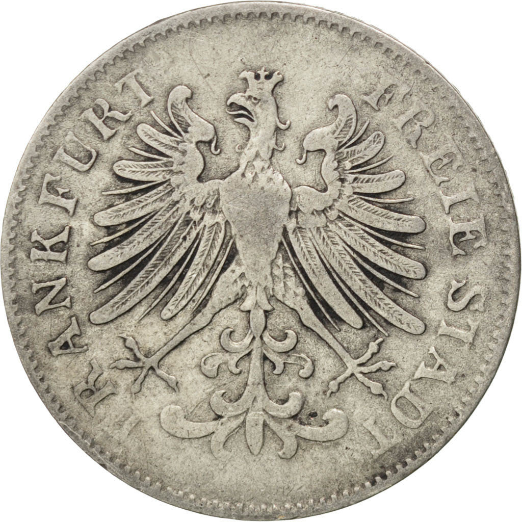 GERMAN STATES, 6 Kreuzer, 1848, KM #335, VF(30-35), Silver, 2.18