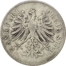 GERMAN STATES, 6 Kreuzer, 1848, KM #335, VF(30-35), Silver, 2.18