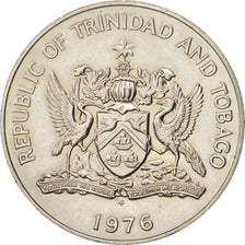 TRINIDAD & TOBAGO, Dollar, 1976, Franklin Mint, AU(55-58), Copper-nickel, KM:34