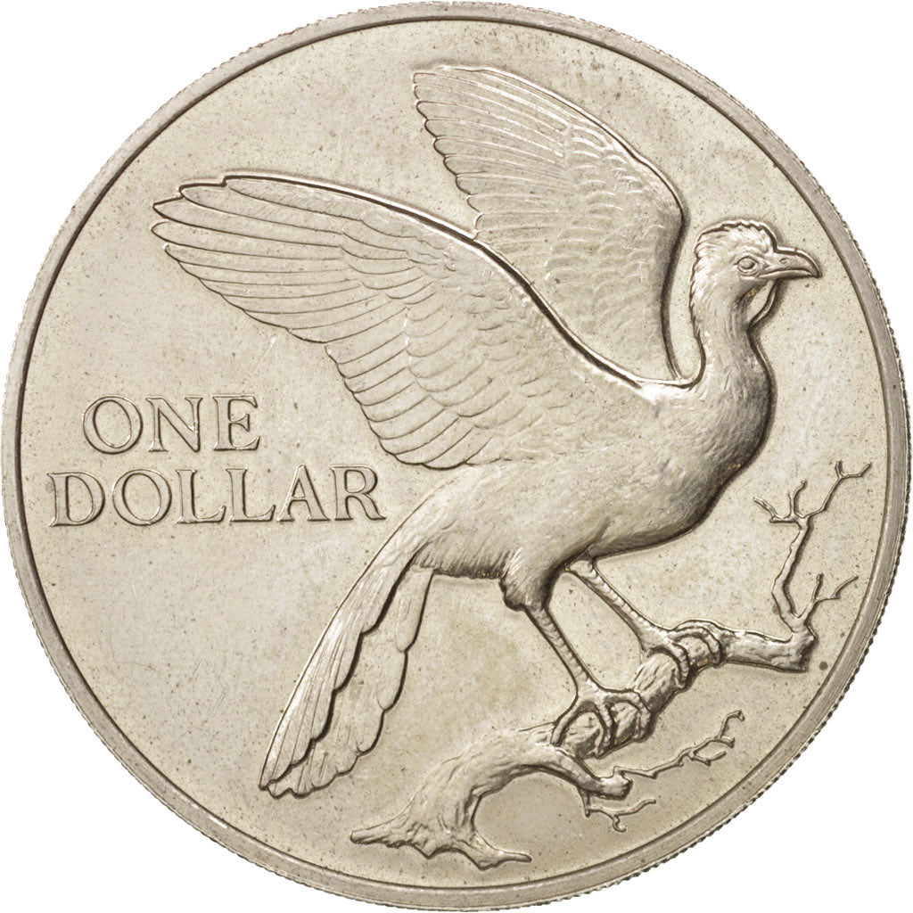 TRINIDAD & TOBAGO, Dollar, 1976, Franklin Mint, AU(55-58), Copper-nickel, KM:34