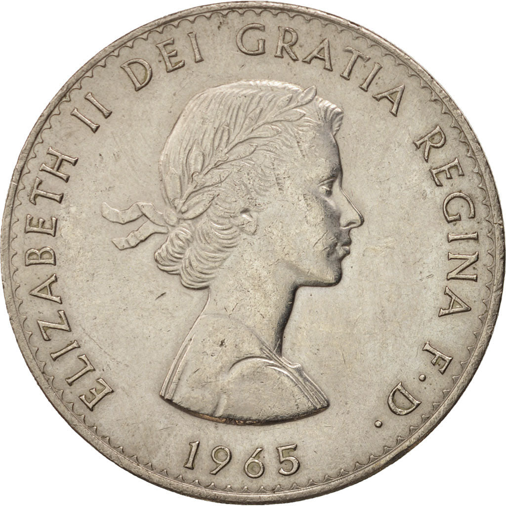 Monnaie, Grande-Bretagne, Elizabeth II, Crown, 1965, TTB+, Copper-nickel, KM:910