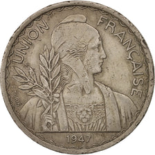 Coin, FRENCH INDO-CHINA, Piastre, 1947, Paris, EF(40-45), Copper-nickel, KM:32.2