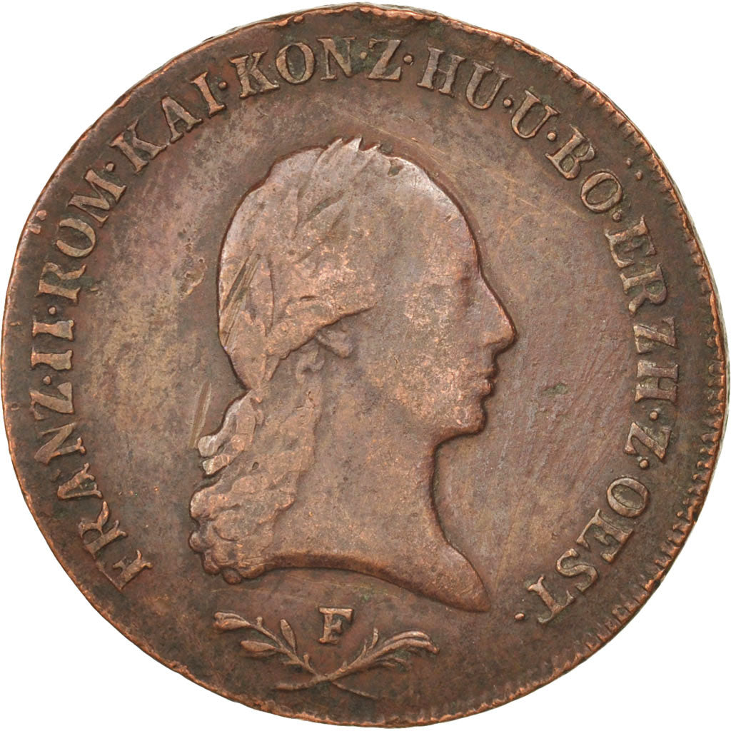 Münze, Österreich, Franz II (I), 6 Kreuzer, 1800, Hall, SS+, Kupfer, KM:2128