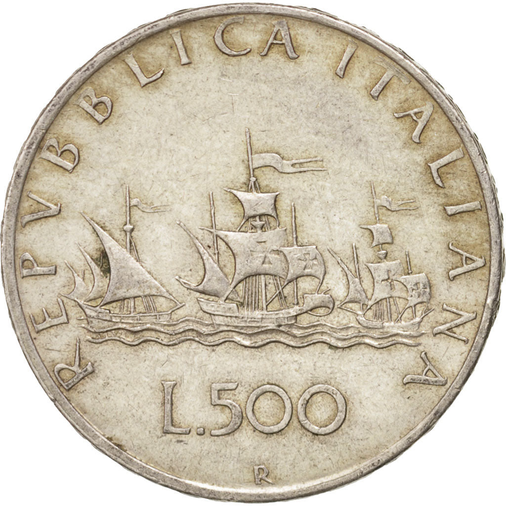 Coin, Italy, 500 Lire, 1960, Rome, AU(50-53), Silver, KM:98