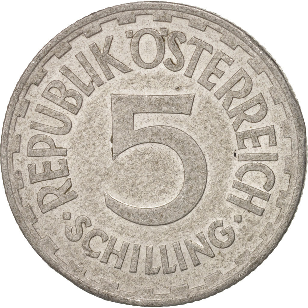 Coin, Austria, 5 Schilling, 1952, EF(40-45), Aluminum, KM:2879