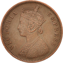 Münze, INDIA-BRITISH, Victoria, 1/4 Anna, 1889, VZ, Kupfer, KM:486