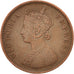 Münze, INDIA-BRITISH, Victoria, 1/4 Anna, 1889, VZ, Kupfer, KM:486