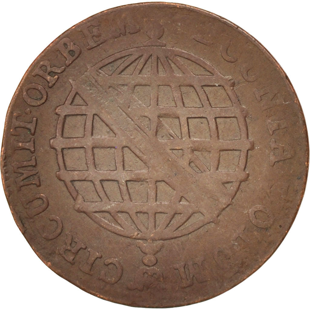 Brazil, Joao, 10 Reis, 1803, Lisbon, VF(30-35), Copper, KM:232.1