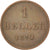 Coin, German States, FRANKFURT AM MAIN, Heller, 1850, EF(40-45), Copper, KM:327