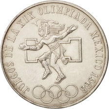 Mexico, 25 Pesos, 1968, Mexico, AU(55-58), Silver, KM:479.1