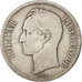 Venezuela, Gram 25, 5 Bolivares, 1935, , VF(30-35), Silver