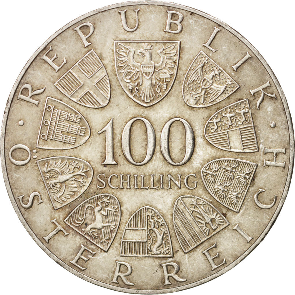 Austria, 100 Schilling, 1975, Vienne, AU(55-58), Silver, KM:2923